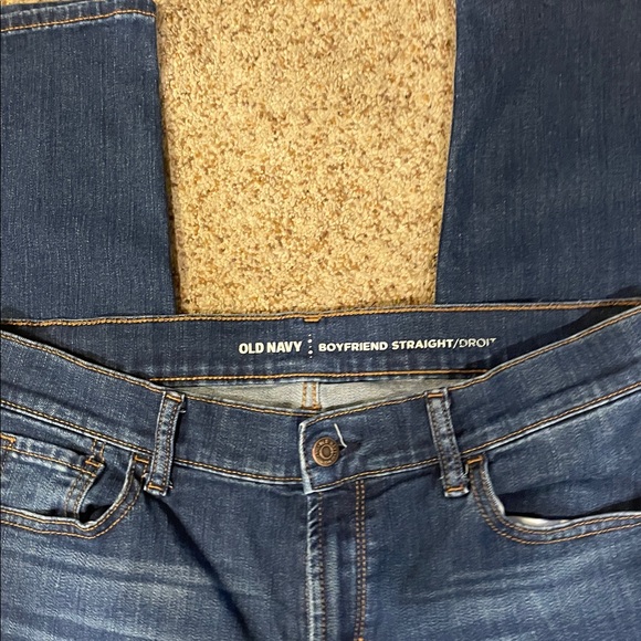 Old Navy Women's Dark Blue Boyfriend Jeans size 10 - Picture 3 of 4